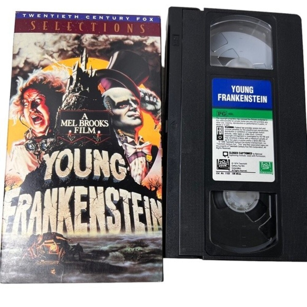 Vintage Young Frankenstein VHS Mel Brooks VCR Movie Comedy